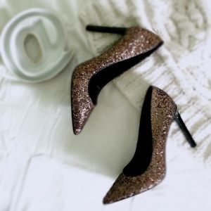 Nine West Sparkly Pointy Toe Pumps